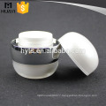 pearl white round empty acrylic cosmetic jar 50ml